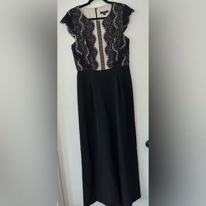 Lady like black wide leg jumpsuit